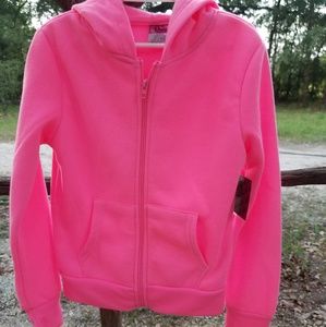 Diva pink fleece zip up jacket  girls*6x*7/8*10/12